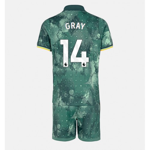 Dětský fotbalový dres Tottenham Hotspur Archie Gray #14 2024-25 Třetí Krátký Rukáv (+ trenýrky)